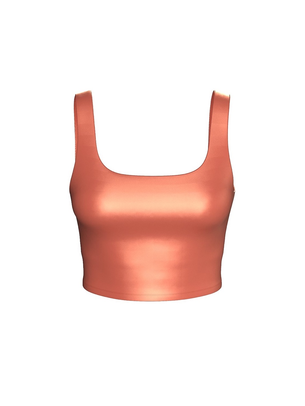 VSX Glossy Tech Square-Neck Bra Top Size Large NWT | Sports Bra Crop Top
